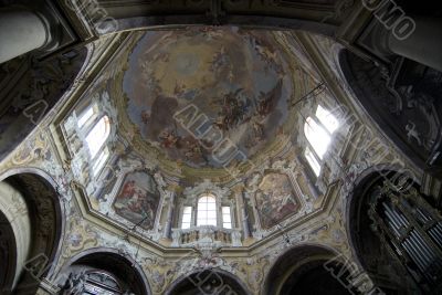 Interior of a church in Cremona