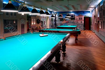 billiard tables