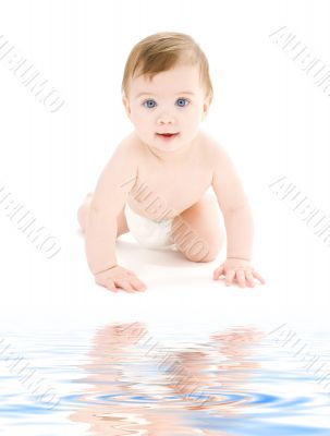 crawling baby boy
