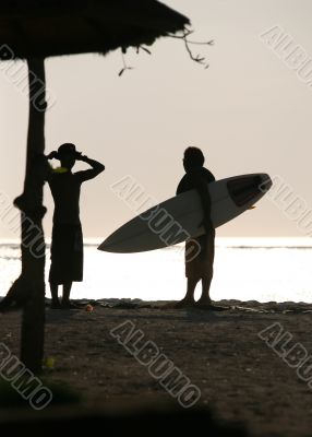 Two silhouette