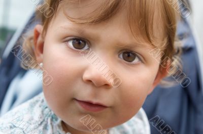 Caricature of a baby girl