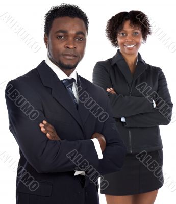 Couple of young executives