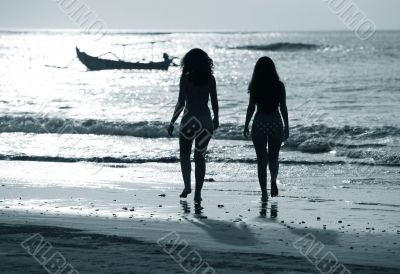 Two silhouettes