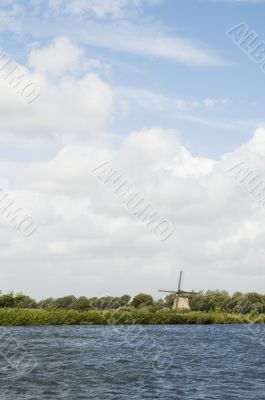 Windmill in landscape