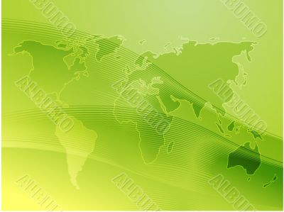 Map of the world illustration