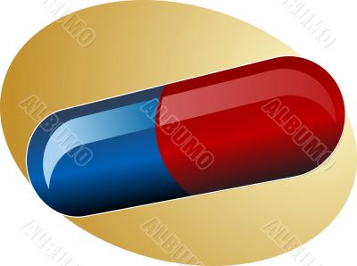 Illustration of medical pill