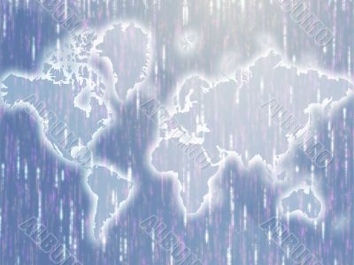 Map of the world illustration