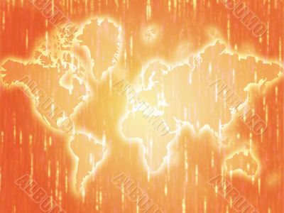 Map of the world illustration