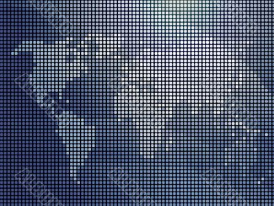 Mosaic world map