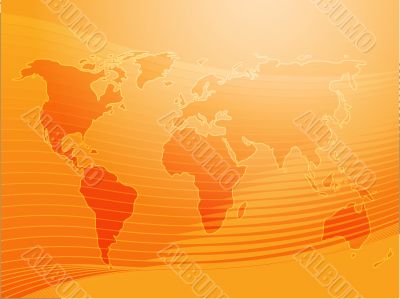 Map of the world illustration