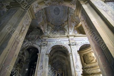 Interior of a church in Cremona