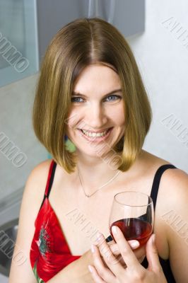 Woman on kitchen