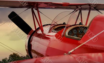 Red airplane