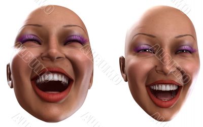 Happy Female Heads