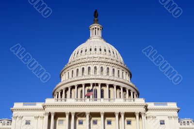 US Capitol and Flag