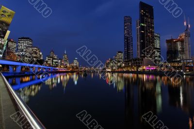 Melbourne at night