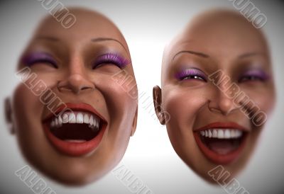 Happy Female Heads