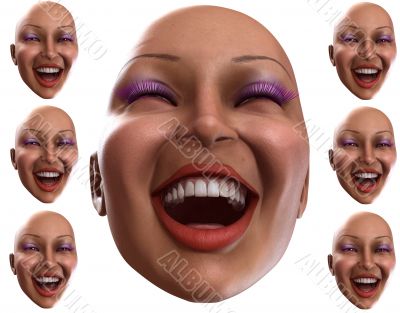 Happy Female Heads