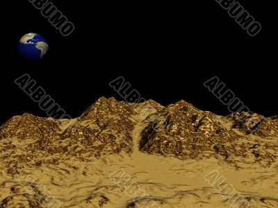 Landscap with the Earth