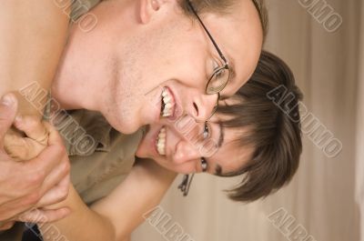 Young couple happy together