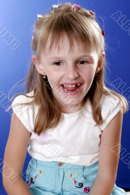 happy little girl