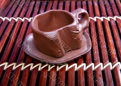 clay cup for tea