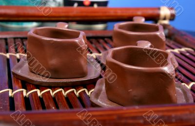 clay cups for tea