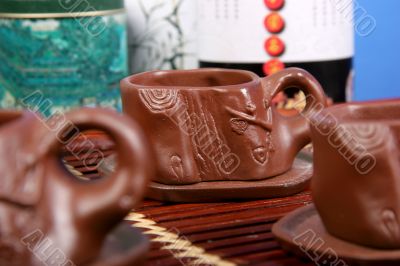 clay cups for tea