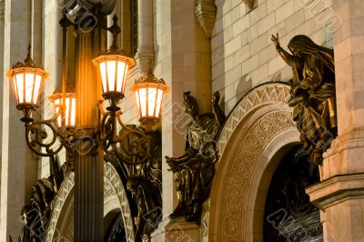 Lantern and sculpture