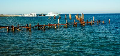 Bay in the Red sea.