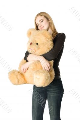 Girl with Teddy bear