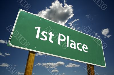 1st Place Road Sign