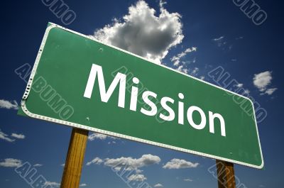 Mission Road Sign