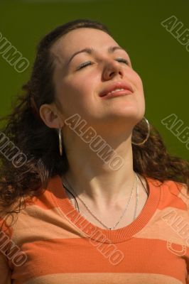 Girl Getting a Tan