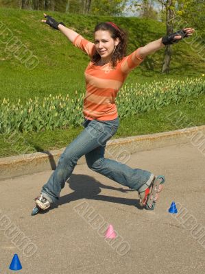 Rollerskating Girl
