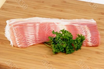 Bacon with parsley
