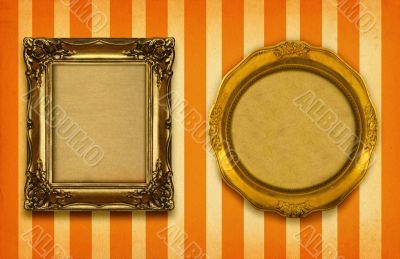 two gilded frames