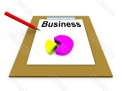 Clipboard With Piechart