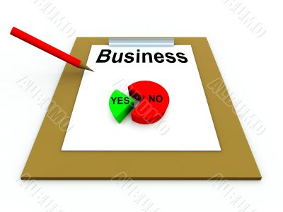 Clipboard With Piechart