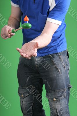 playing man