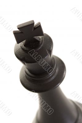 The king. Black chess piece