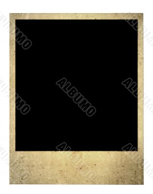 old blank photo frame