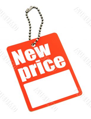 price tag with copy space