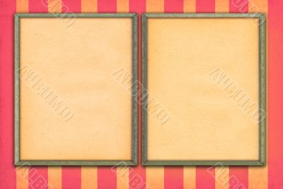two empty frames