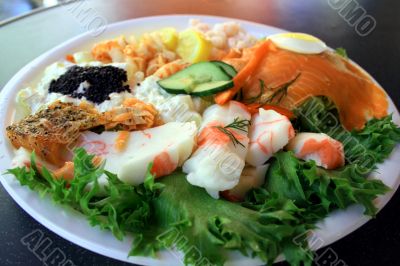 Sea food plate