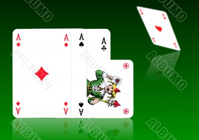 FOUR ACES AND A JOKER