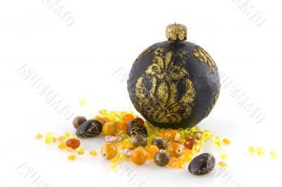 Blue christmas ball