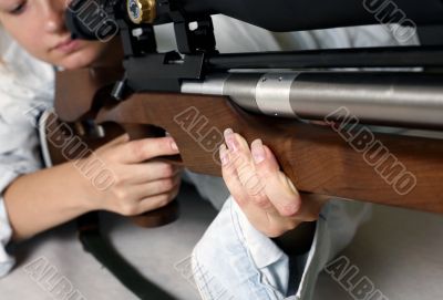 The girl with a gun