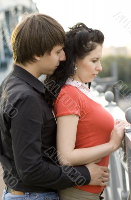 couple on the bridge