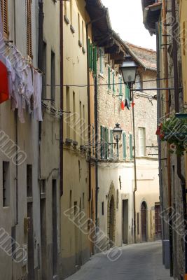 Old street in Sansepolcro (Tuscany)